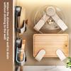 Wall-Mounted Pot Lid Rack Kitchen Cutting Board Holder Chopping Board Multi-Purpose Storage Organizer No-Punching Required
