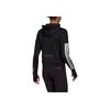 Adidas Space Hoodie Running Sportswear Women Tops Black GK6994