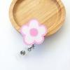 Flexible Rotating Card Holder With Vibrant Fashionable Petal Design Acrylic Construction And Adjustable Cord Length