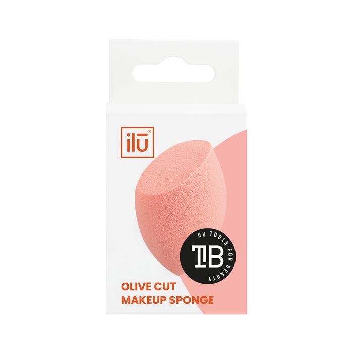 Éponge de maquillage - Ilū - Olive Cut Sponge Orange - Souple - Douce - Résistante