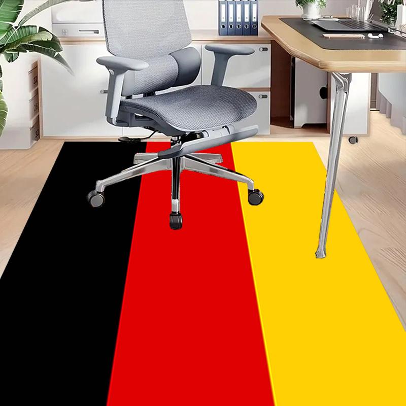 1PC black red yellow flag Extra Large Non Slip Floor carpet, Office, family, Studio   Large Area Rug Indoor Rugs, Bold Statement Piece