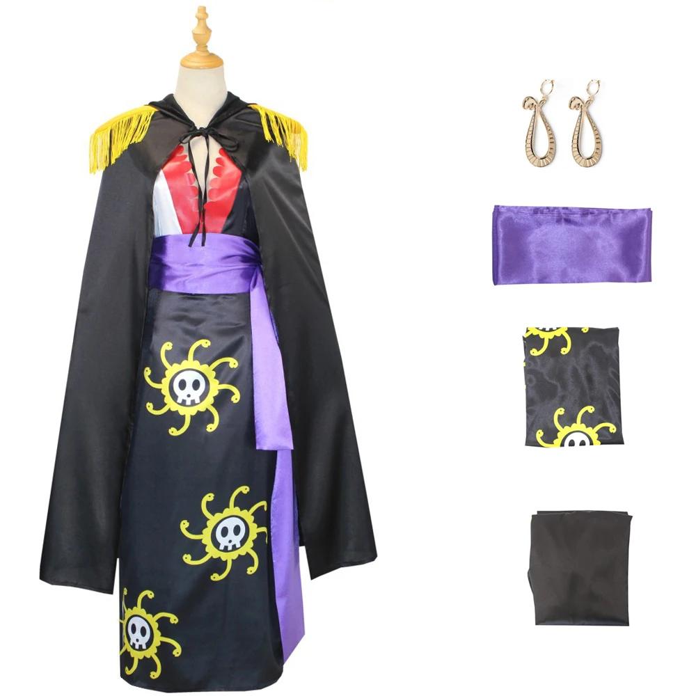 Anime Boa Hancock Cosplay avec cape Boa robe Costume marin Costume Boa Hancock Cosplay Costume taille personnalisée robe no M&Star Wars