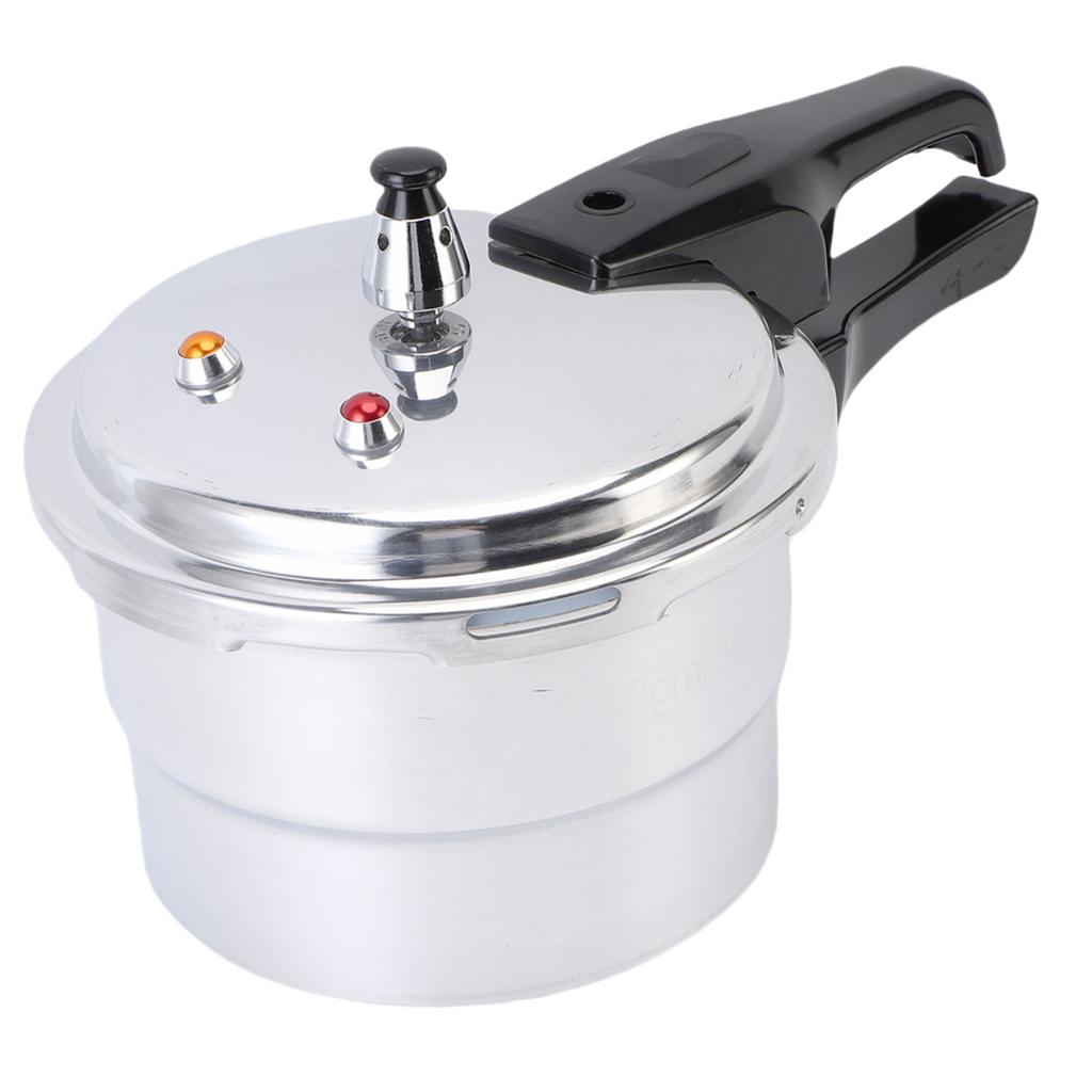 Pressure Cooker 3L Explosion Proof Aluminum Stovetop Fast Cooking Canning Cooker Pot with Steam Rack for Kitchen