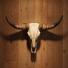 Southwestern Bull Skull Wall Decor Resin Hanging Farmhouse Boho