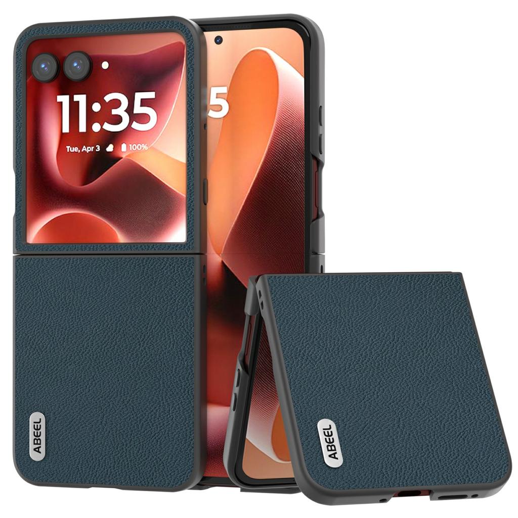 ABEEL Star Series For Motorola Razr 60 Ultra 5G Case Genuine Cow Leather+PC Phone Cover