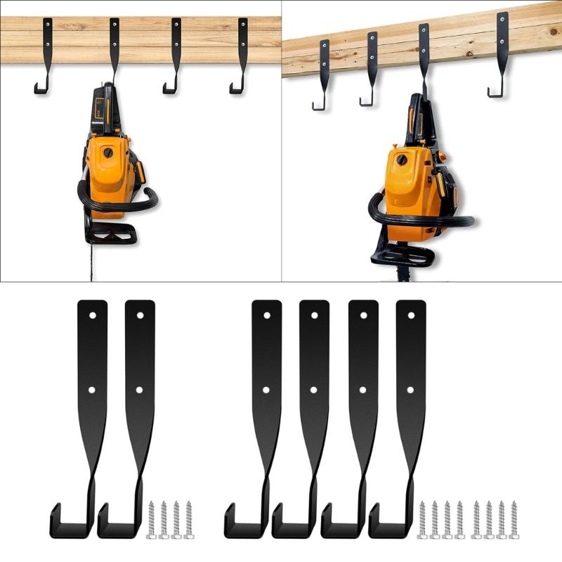 Chainsaw Holder Wall Mount Chainsaw Holder Hook Backpack Blower Rack Accessories and Tools for Garage Wall Mount