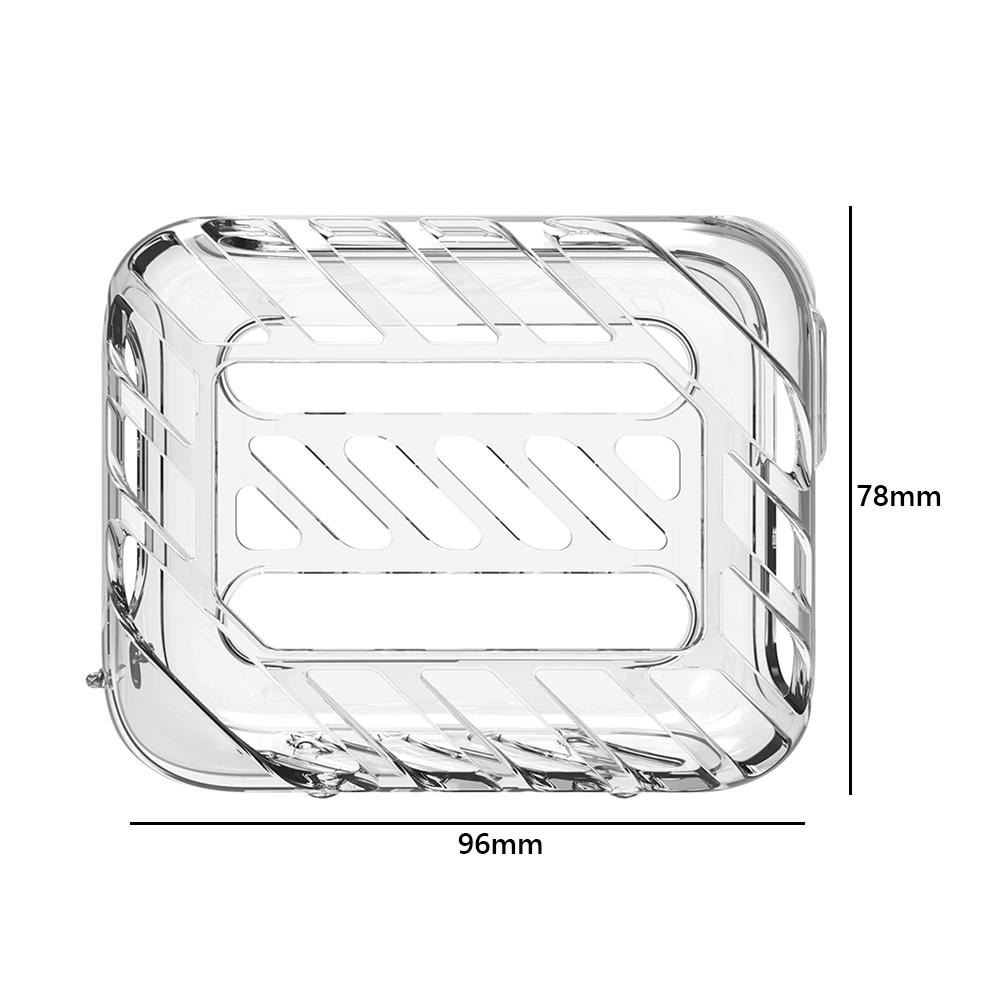 TPU Cover Case Anti-Drop Transparent Case Anti-Slip Protective Case Carrying Shell for JBL Go 4 Portable BT Speaker