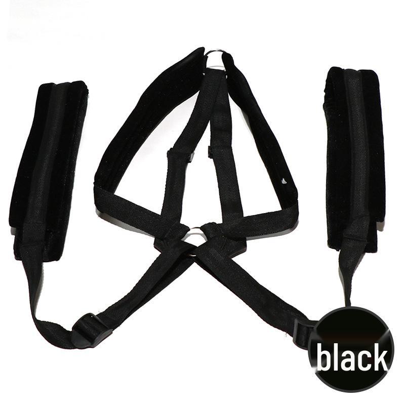 Bondage Door Restraint Strap and Handcuffs Set