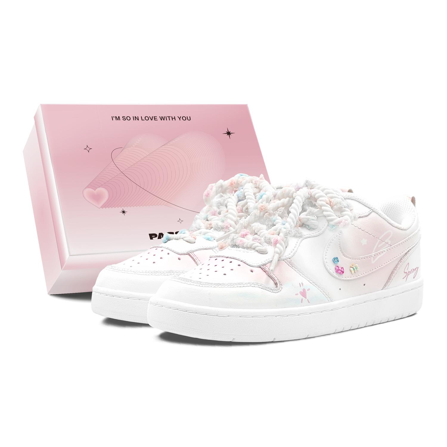 

Nike Court Borough Skateboard Shoes Women s Low Top White BQ5448-100(TeamS3-S-BOX) 40