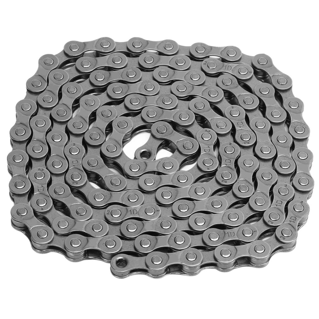 Bike Chain 116 Links 8 Speed Single Speed Cycling Chain with Hook and Loop Buckle Storage Box for Mountain Road Bicycle