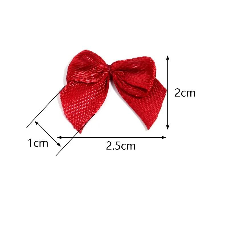 100 Pcs/set Princess children's bow tie clothing headdress accessories DIY accessories polyester thread tie mini bow tie