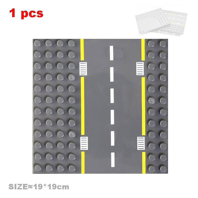 Big Particles Building Blocks City Construct Road Street Base Plates Sets Diy Bricks Accessories Educational Toys For Children