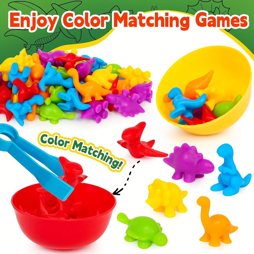 Rainbow Dinosaur Animal Counting and Classification Early Education Cognitive Toy Mathematics Teaching Kit, Ocean Package