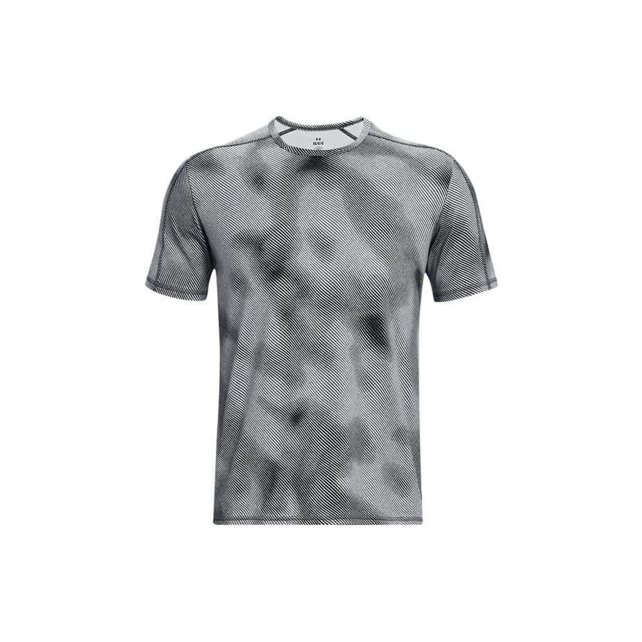 Under Armour Meridian Graphic Print Crew Neck T-Shirt Men Black 1379671-001 M