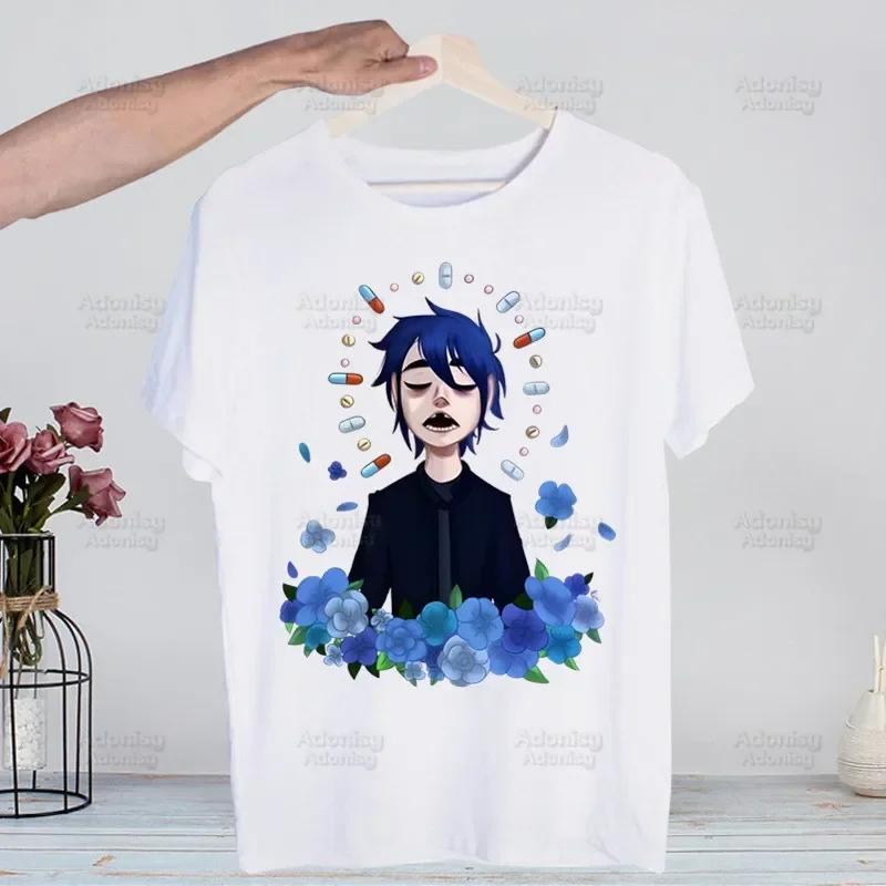 Music Band Gorillaz PUNK ROCK ChakaKhan Noodle Funny T Shirt Men New Casual Short Sleeve Tshirt Homme Manga Unisex T-shirt Tees