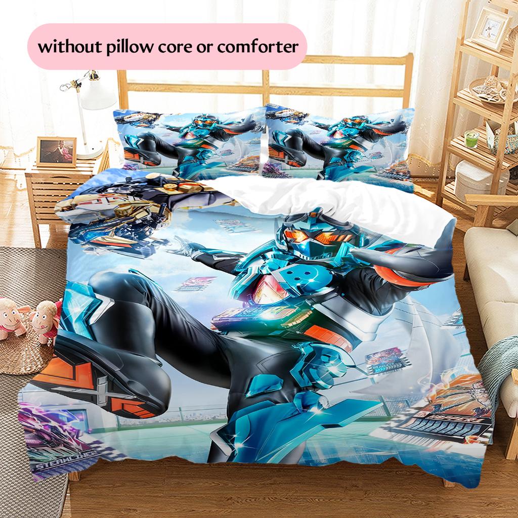 Cartoon Hero Print Bedding Set, Vivid Pattern Bedroom Decoration, All-match Home Decor Gift.chl