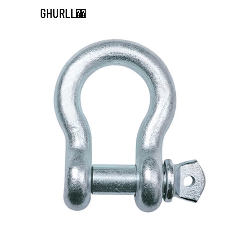 EHURLL Forged Galvanized Alloy Steel Bow Shackle