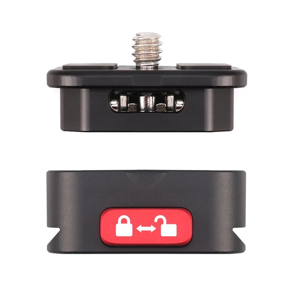 Quick Release Plate Tripod QR Plate Camera Mount Adapter Quick Setup Aluminum Alloy with 1 4 Inch Screw for DSLR