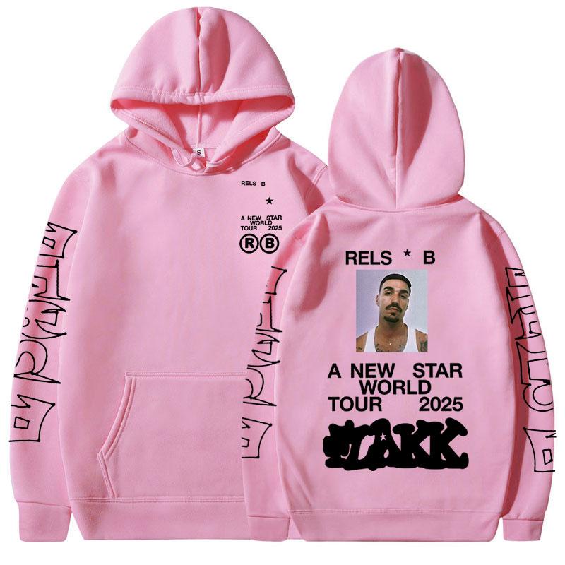Rapper  Rels B A New Star World Tour  Hoodies Men Women Clothing Fashion Hip Hop Sweatshirts Oversized Long Sleeve Pullovers