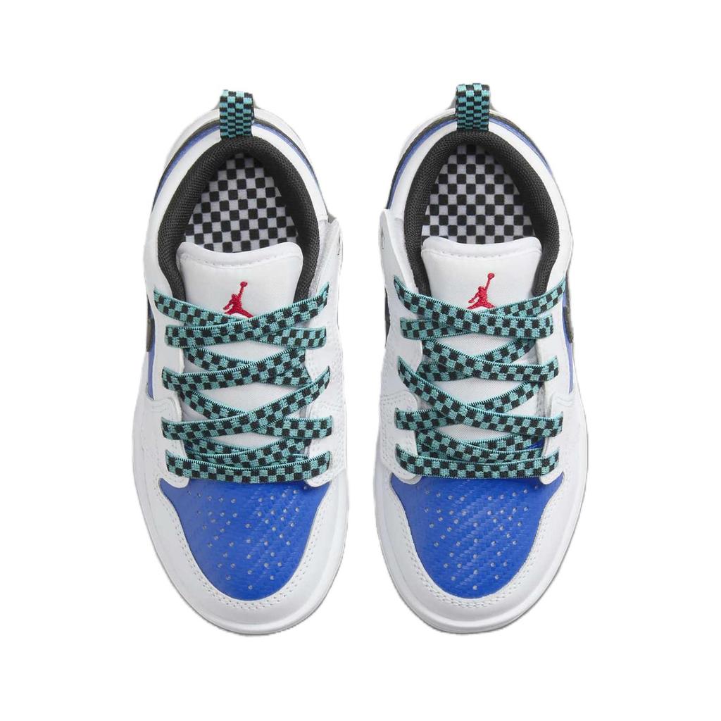 Air Jordan 1 Low ALT SE PS White Hyper Royal Hyper Jade Black FQ8708-100