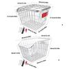 Heavy Duty Rear Bike Cargo Basket Replacement Metal Back Seat Cargo Carriers Rear Luggage Bike Rack Easy To Install
