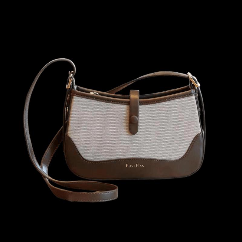 Mi Qia Mei Simple Color-block Shoulder Bag