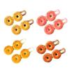 2Pcs Girl Hairpin Stable Grip No Damage Donut Shape Hair Clip 3D Texture Photogenic Side Bangs Hair Pins