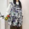 Gymnasium Rucksack Jungen Persönlichkeit Graffiti Student Schultasche Damen lässiger einfacher vielseitiger Rucksack