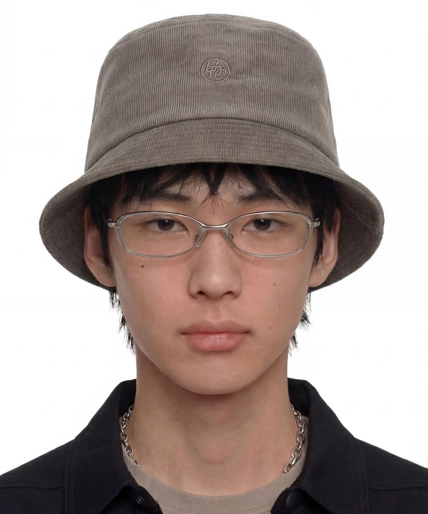 Eondeokeonteulol Corduroy Bucket Hat Square Bucket / Union Udc / Cd Charcoal