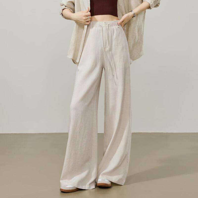 Women s Lyocell Linen Wide-Leg Pants 27