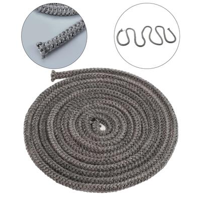8/16/18mm Fireplace Sealing Rope Gasket Cord Wood Burning Stove Door Fiberglass High Temperature Sealing Rope Replacement