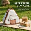 Portable Cartoon Bento Box Storage Bag Mini Oxford Insulated Lunch Bag Students Waterproof Food Thermal Bag Picnic Cooler Bag