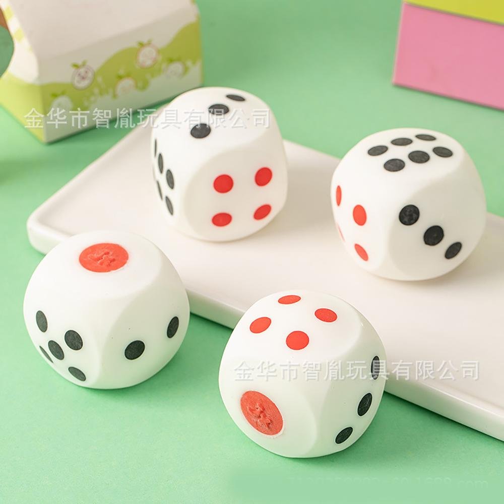2pcs Creative Dice Soft Pinch Relieve Office Stress and Tension Decompression Slow Rebound Fidget Daily Office Toy Party Gifts.