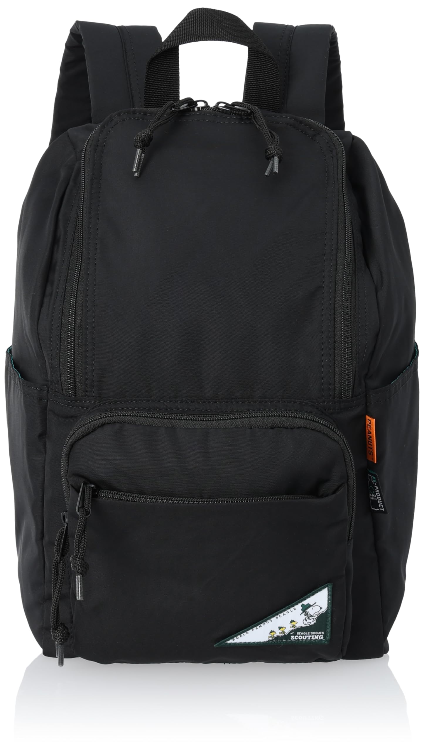 

Rucksack Daypack Square Zip Backpack 13L A4 Environmentally Friendly Fabric Back Pocket Commuting to School Women Adults High School Students Children