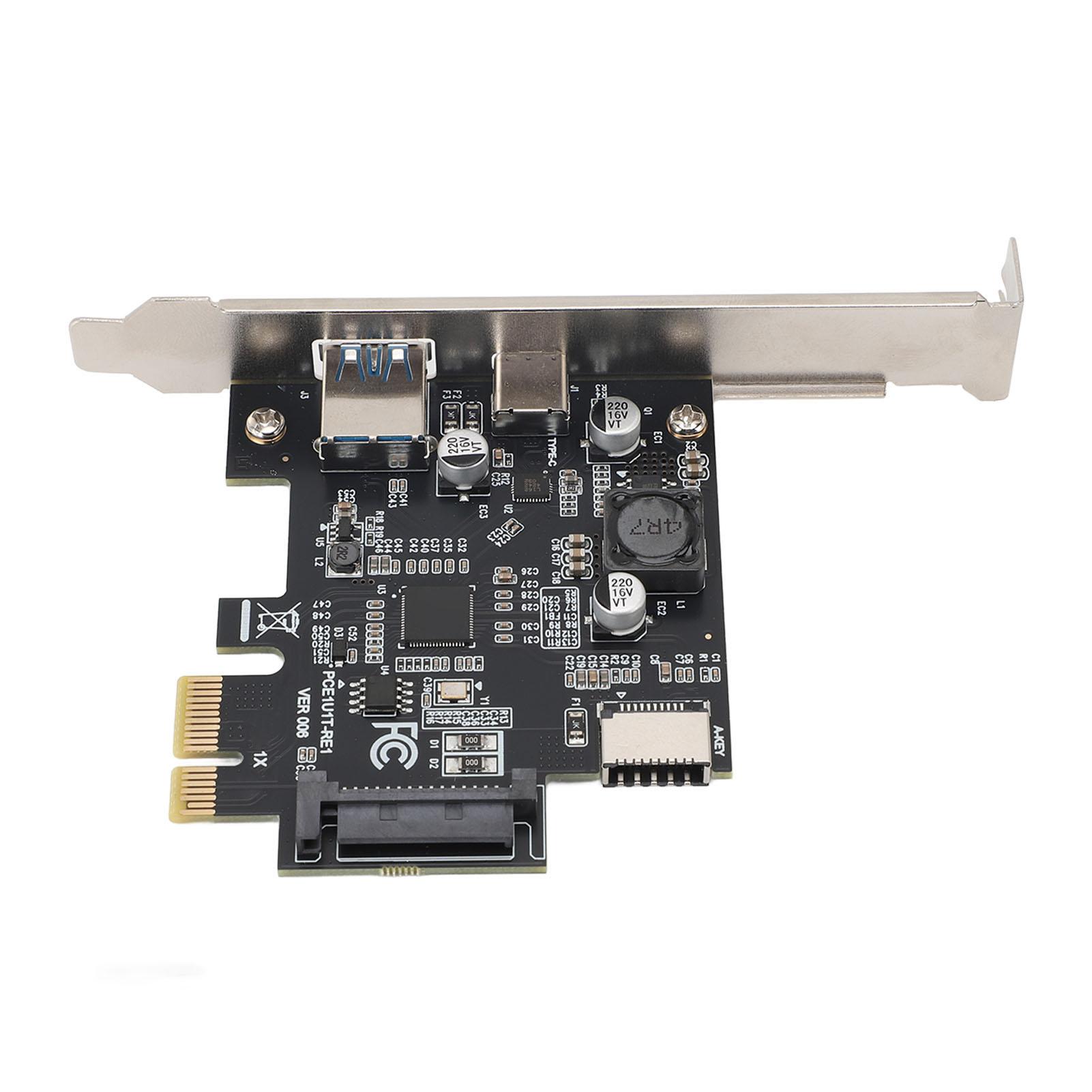 

Карта розширення USB3.2 Gen1 5 Гбіт/с PCIE 1X на USB A ТИП C ТИП E Карта-адаптер для Renesas UPD720201