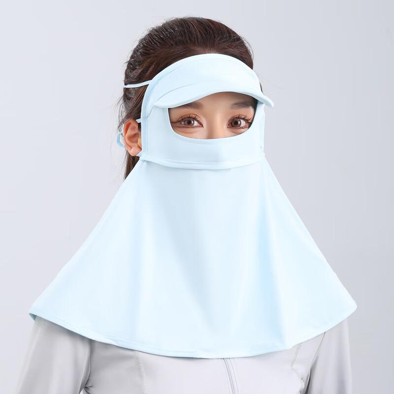 MEET SUNNY Ice Silk Sun Protection Face Mask with Brim