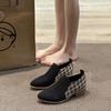 Shoes  Women's Slip-On Color Block Outdoor Office High Heels Women's Pointed Toe Slip-On Square Heels Women's Shoes
