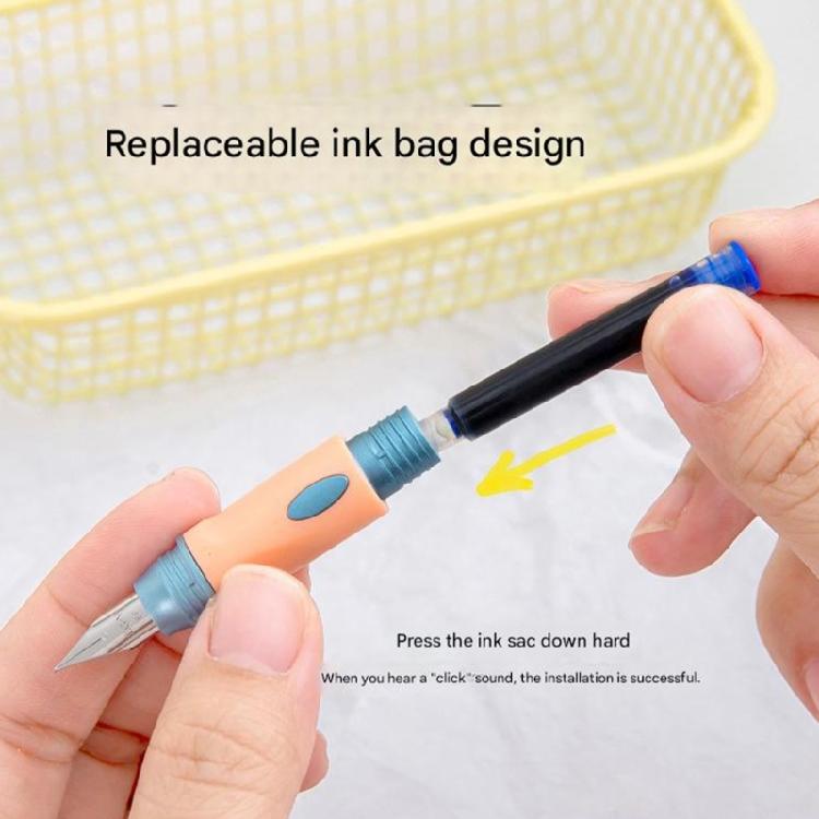 Leak Resistant Fountain Pen Replaceable Cartridge Lightweighted Comfort Hold Extended Writing Time Students Gift