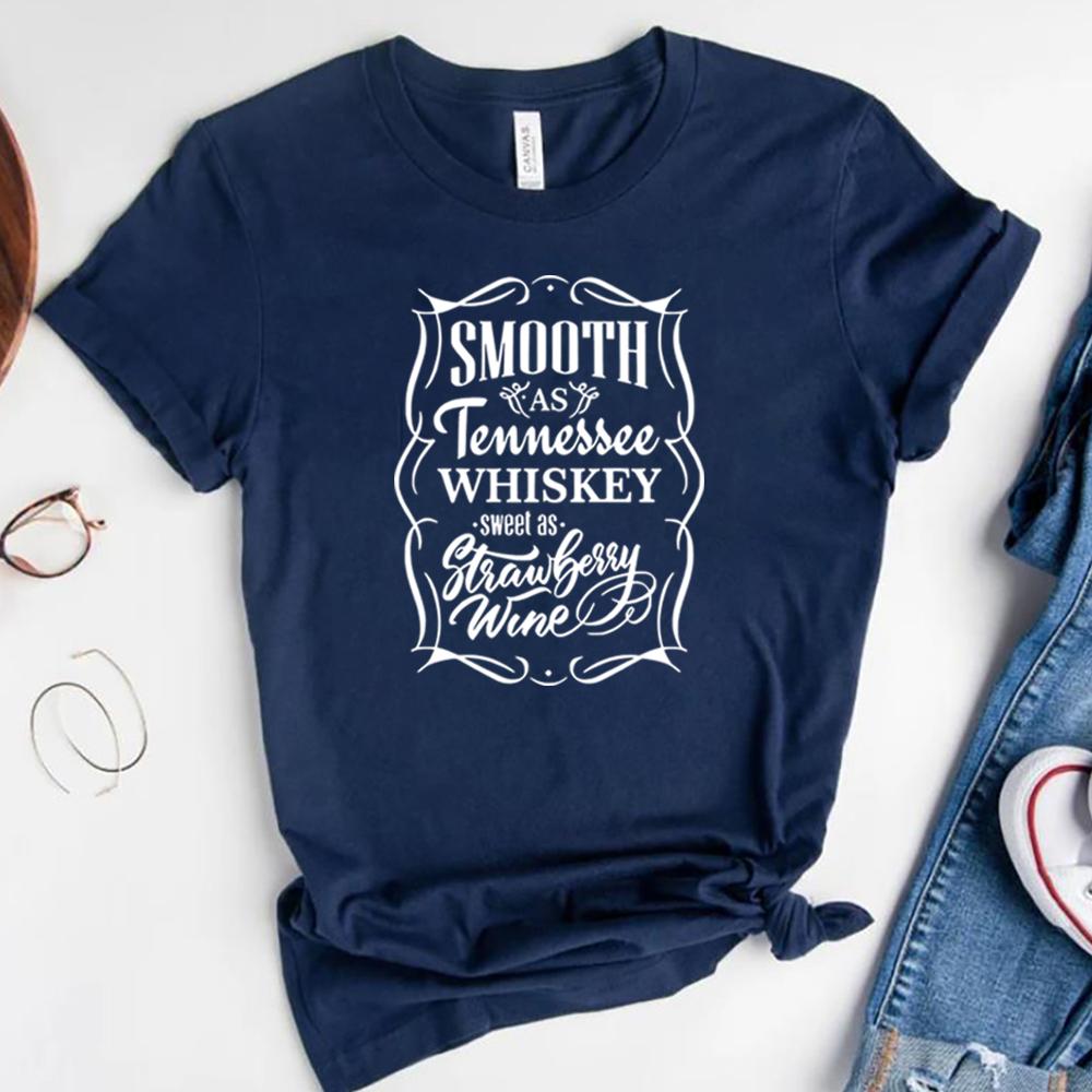 Smooth As Tennessee Whiskey Sweet As Strawberry Wine Shirt Country Music Rodeo Tshirt Unisex Country Life Tshirt Vintage Tops