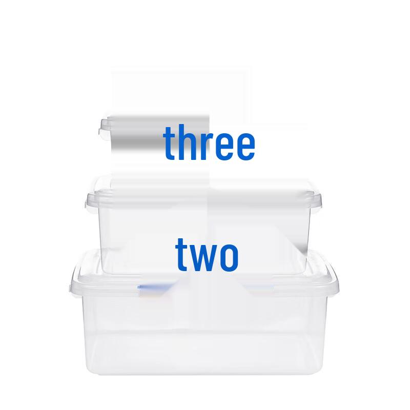 Wuhe Large Capacity Commercial Square Plastic Storage Box Set