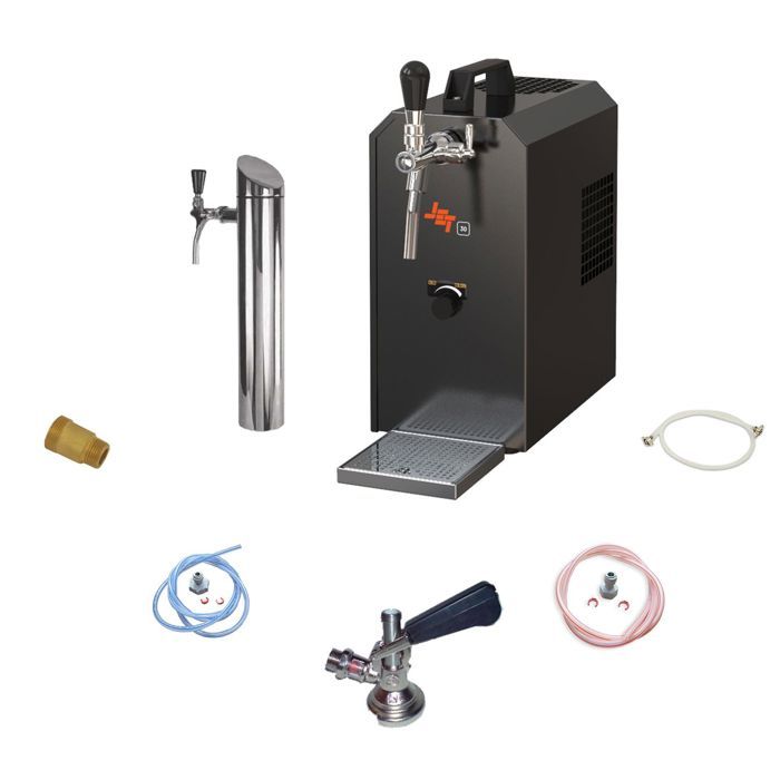 Ensemble complet - Tireuse a biere avec pompe à membrane - JET 30K machine a biere, pompe a biere 1 ligne, 30 litres/h, KEG:Type M