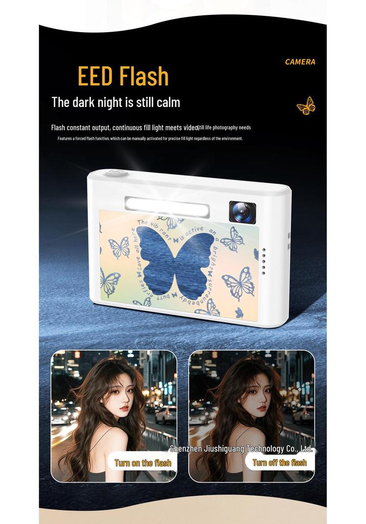 HD Portable Cartoon Camera for Students and Vloggers