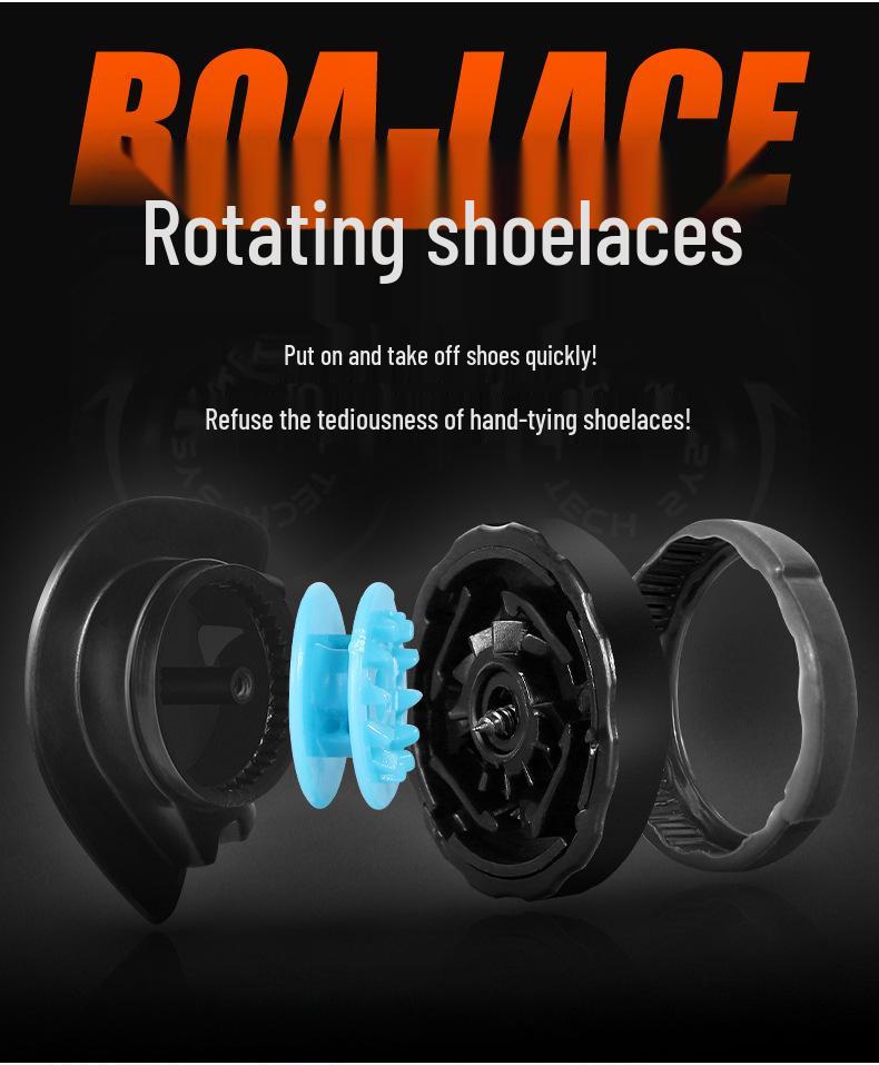 PGM Men's Waterproof Golf Shoes with Rotary Laces and Breathable Design