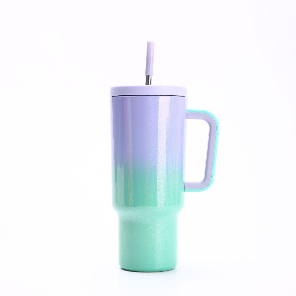 

Кружка из нержавеющей стали большой вместимости, Изолированная кружка большой вместимости, Кружка-король из нержавеющей стали Для детей Purple Green