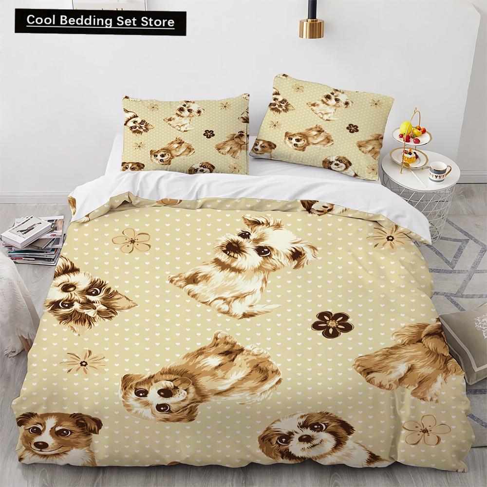 Cartoon Animals Toy Car Duvet Cover King Queen Lovely Frog Cat Rabbit Bedding Set for Kids Wildlife 2/3pcs Polyester Quilt Cover