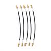 5Pcs Nylon Tailgut Tail Gut Tailcord with Brass Screw Connector for 3 4 4 4 Violin