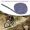 9 Speed Bike Chain 9 Speed Carbon Steel Colorful Sensitive Shifting Heat Treatment Bicycle Chain for Mountain Bike
