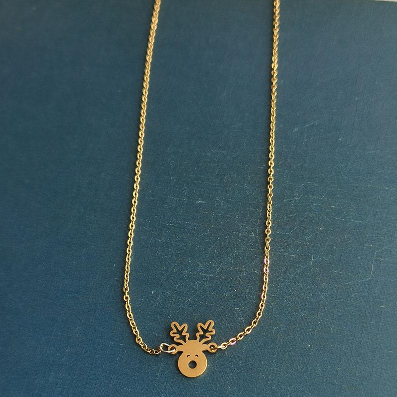 European & American Cross-Border Christmas Reindeer Bracelet Pendant: Cute, Simple, Sweet DIY Fashion Jewelry Accessory