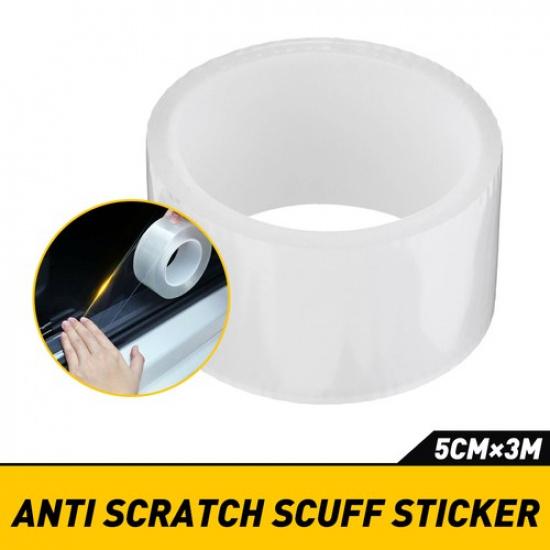 Protector Sill Scuff Car Auto Door Trunk Plate Anti-Sticker Scratch Bumper Strip