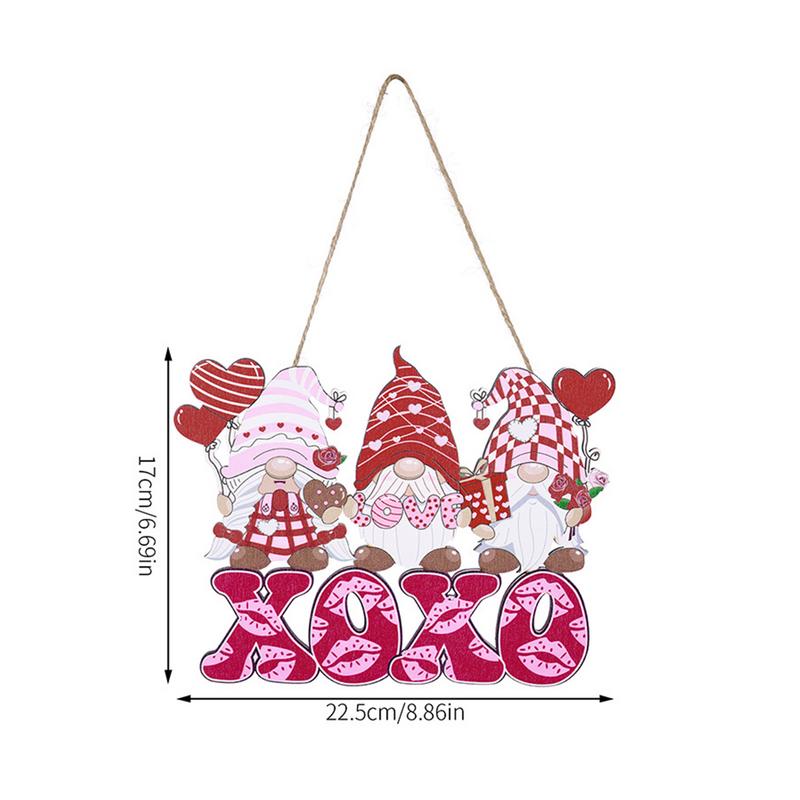 Valentine Tree Ornaments Pink Wooden Valentine's Day Decor Wooden Valentine's Day Decor Delicate and Cute for Doorways Windows